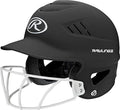 Rawlings | Coolflo Highlighter Batting Helmet | Face Guard Included | One Size Fits Most 6 1/2''-7 1/2'' | Matte Black