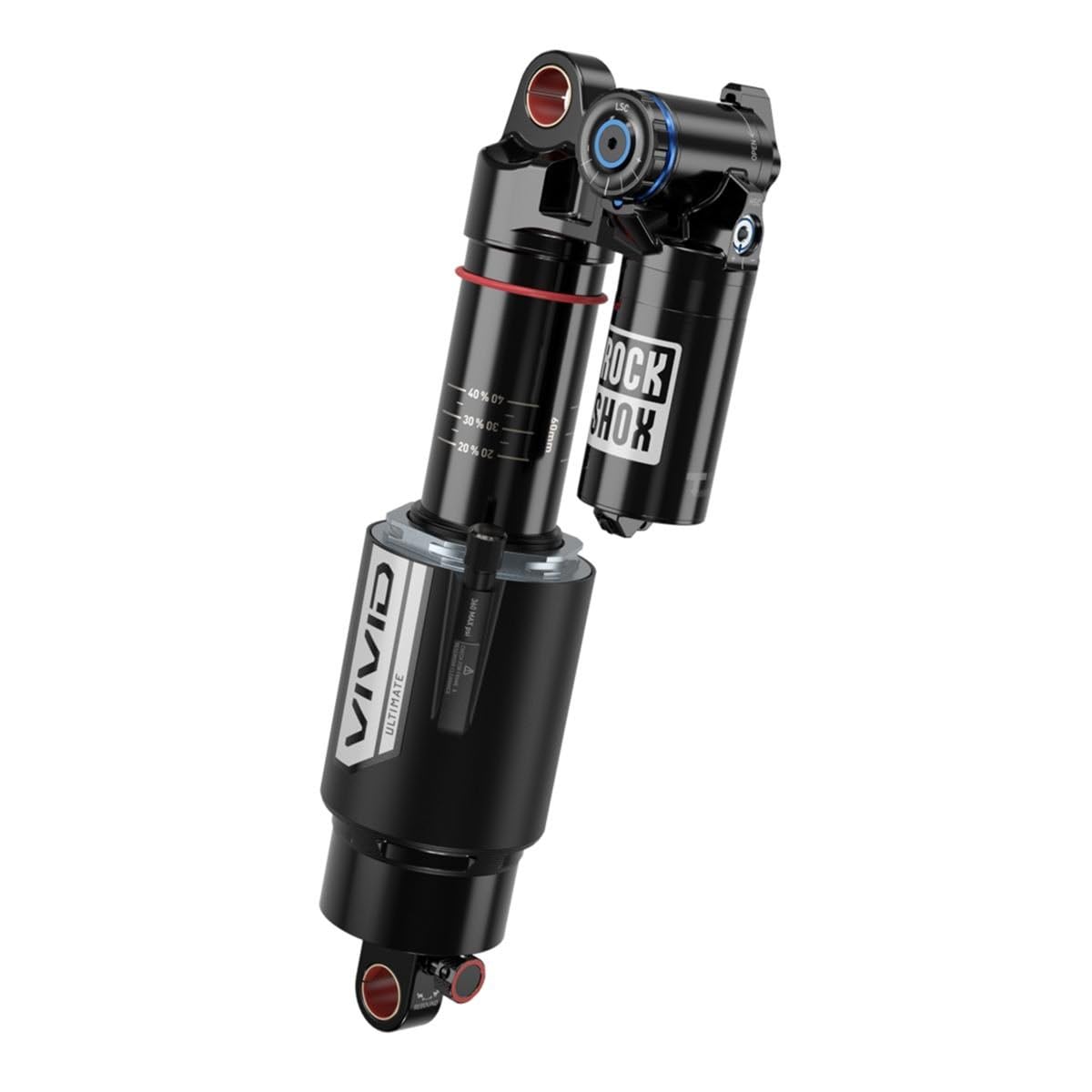 RockShox Vivid Ultimate C1 Rear Shock, 210x55, Shaft Eyelet: Standard, Body Eyelet: Standard, R25, C34, X2, 1 Token