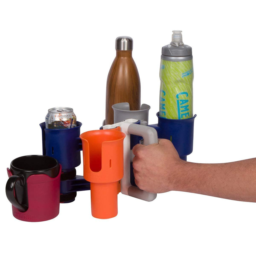 Robocup, (Navy & Orange), Best Cup Holder For Drinks, Fishing Rod/Pole, Boat, Beach Chair, Golf Cart, Wheelchair, Walker, Drum S