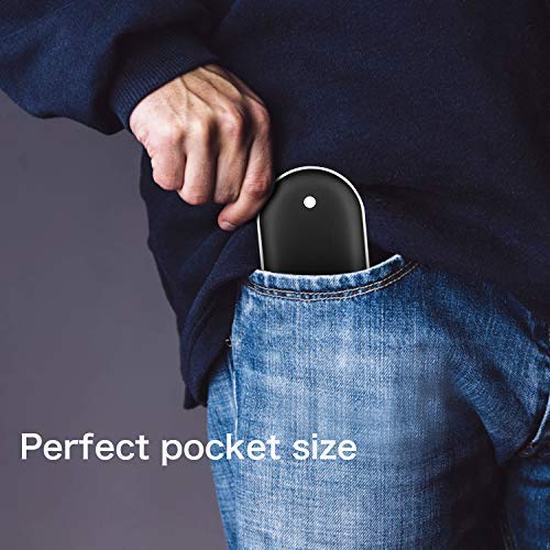 Electric Hand Warmer Rechargeable/ 5200 Mah Portable_Charger (Black)