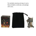 Desert & Fox Ultralight Mini Camping Stove, 2600W Power Titanium Alloy Automatic Foldable Outdoor Cookware Tool For Picnic, Cook