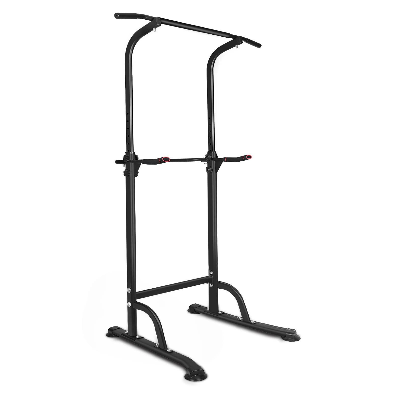 Kl Klb Sport Power Tower Workout Dip Station Pull Up Bar Height Adjustable Multi-Function Dip Stand For Home Gym Strength Traini