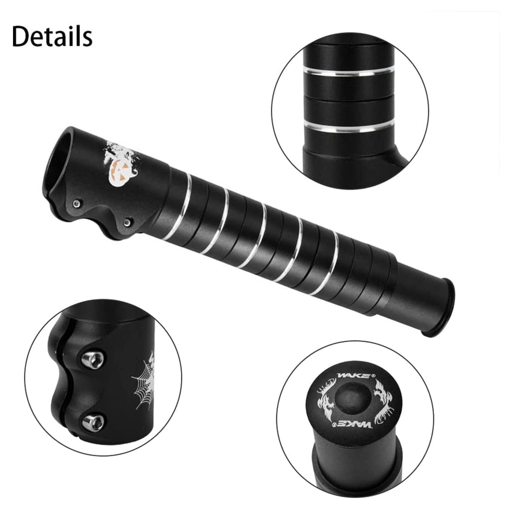 Bike Stem Riser Bike Fork Stem Extender Bicycle Handlebar Raiser Head Up Adapter Suitable For Mountain Bike, Road Bike, Mtb, Bmx