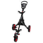 Ram Golf Push/Pull 3-Wheel Golf Cart With 360 Degree Rotating Front Wheel For Ultimate Agility