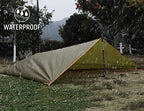 Free Soldier Waterproof Portable Tarp Multifunctional Outdoor Camping Traveling Awning Backpacking Tarp Shelter Rain Tarp(Simpli