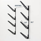 Storeyourboard Adjustable Snowboard Storage Rack, Wall Mount 4 Board Display