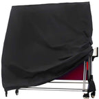 J&C Table Tennis Cover Upright 420D Ping Pong Table Cover, Black Full Uv Protected Table Tennis Cover Outdoor Waterproof Heavy D