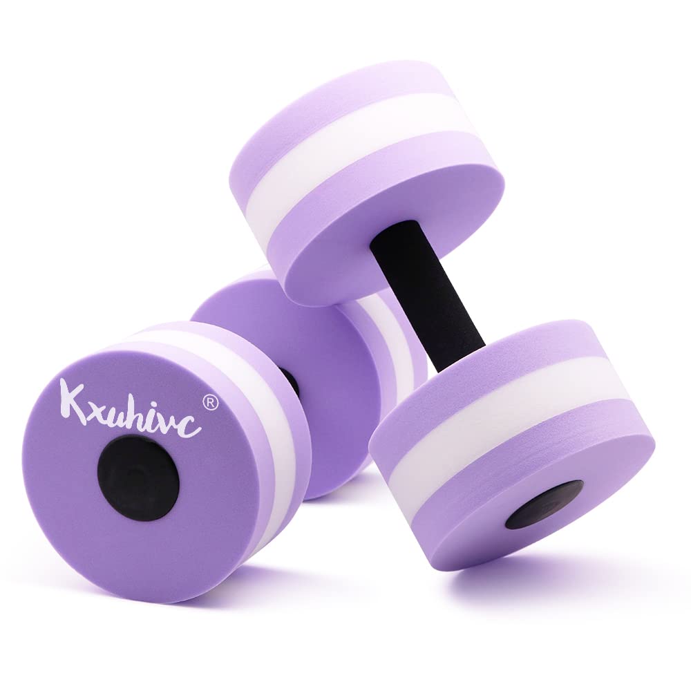 Water Dumbbells Aquatic Exercise Dumbells Water Aerobics Workouts 2Pcs Foam Barbells Hand Bars Pool Resistance For Men Women Kid