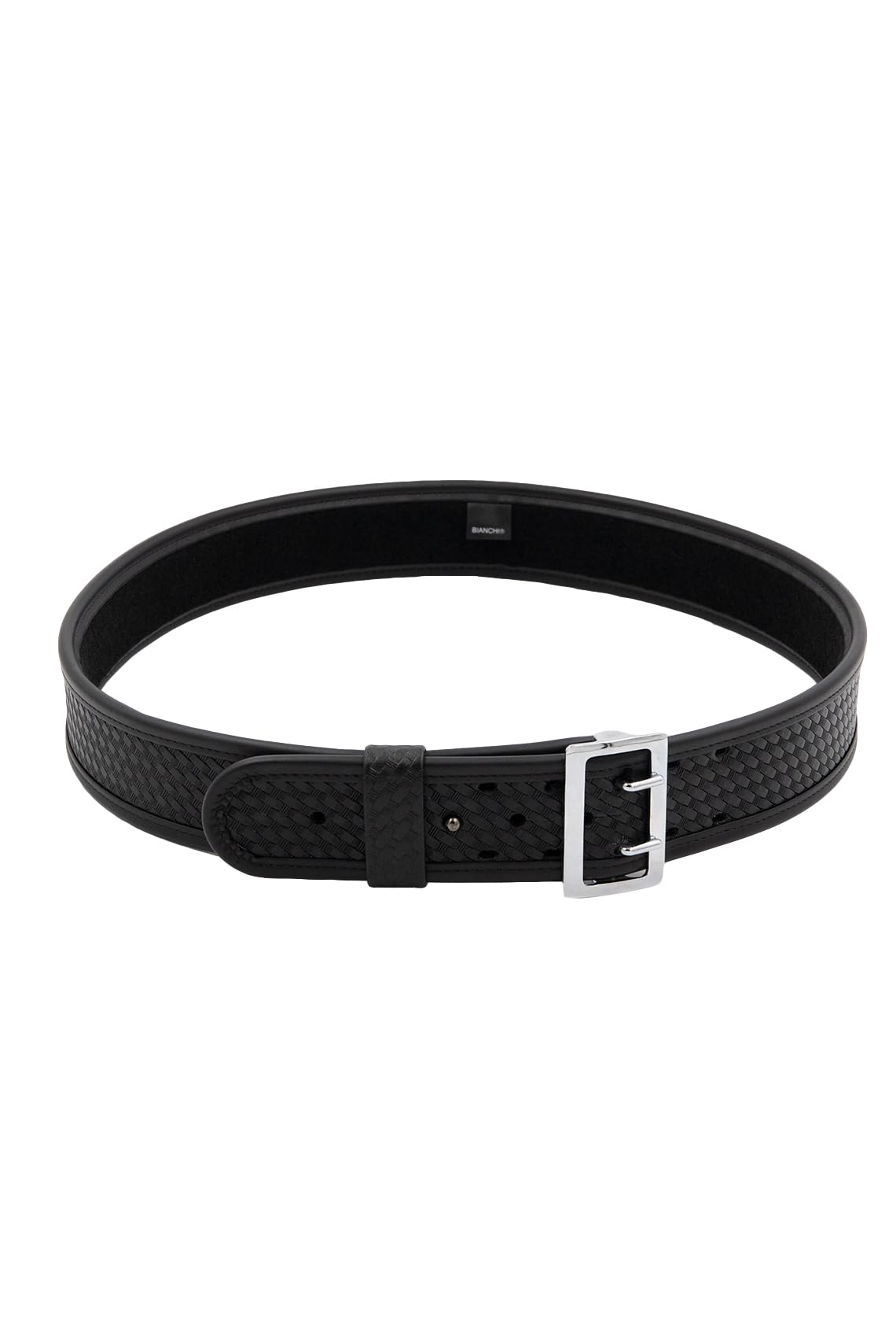 Bianchi 7960 Sam Browne Duty Belt, Fits 2.25 Inches (58 MM) Belt Loops, 36, Brass Buckle, Basketweave Black