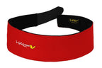 Halo Headband Sweatband Velcro Red