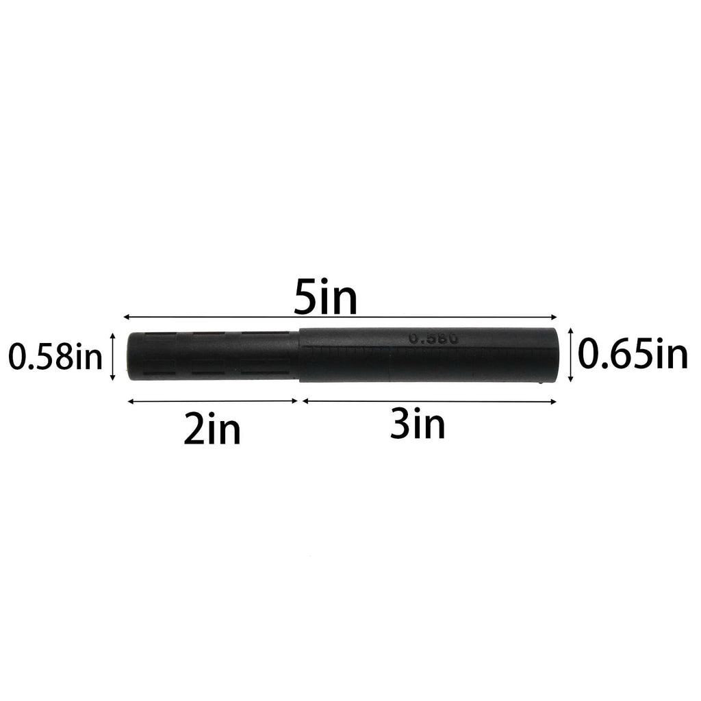 Meetoot 2Pcs Golf Shaft Extension Black Golf Club Spare Parts Repair Equipment For Iron Wood Putter