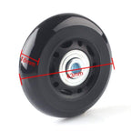 F-Ber Luggage Suitcase Wheels Replacement Kit 64Mm X 18Mm With Abec 608Zz Inline Outdoor Skate Replacement Wheels, One Set Of (2