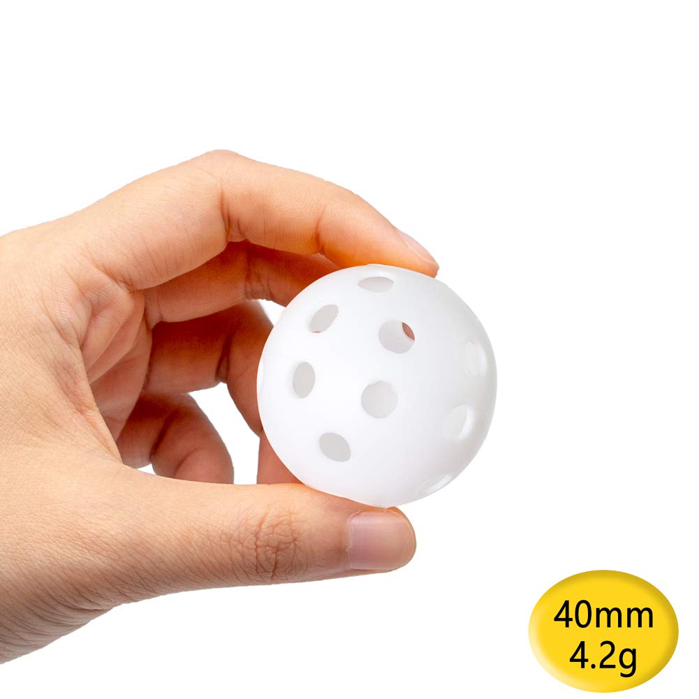 Thiodoon Practice Golf Balls Limited Flight Golf Balls 40Mm Hollow Plastic Golf Training Balls Colored Airflow Golf Balls For Sw