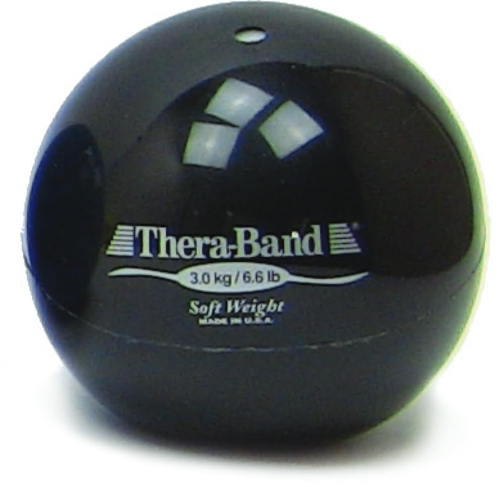 THERABAND Soft Weight, 4.5 Diameter, Weighted Balls for Baseball, Weighted Balls for Softball, Hand Held Ball Shaped Isotonic, S