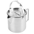 Pasamer 1.2L Camping Tea Kettle, Outdoors Camping Pot Portable Folding Hiking Pot Stainless Steel Kettle Cookware Coffee Tea Pic