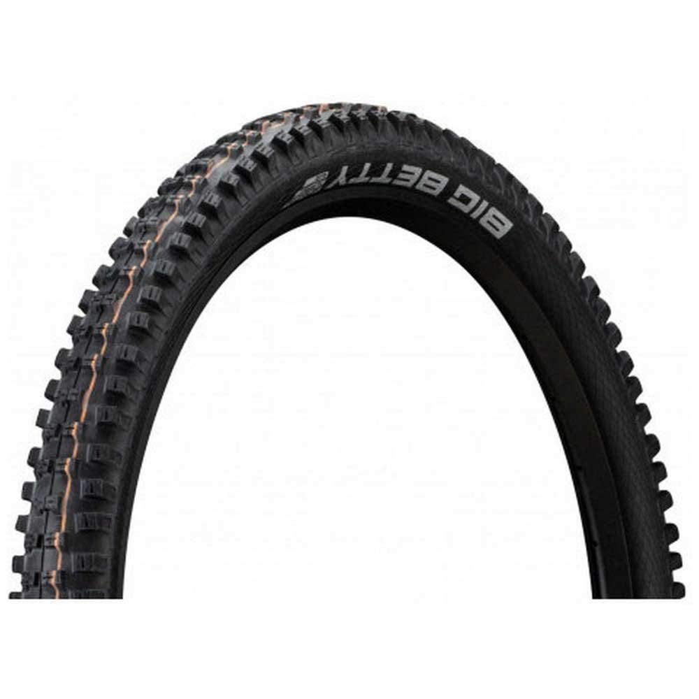 Schwalbe - Big Betty Downhill And Enduro Tubeless Folding Bike Tire  275 X 26  Evolution Line, Addix Soft, Super Gravity  Black