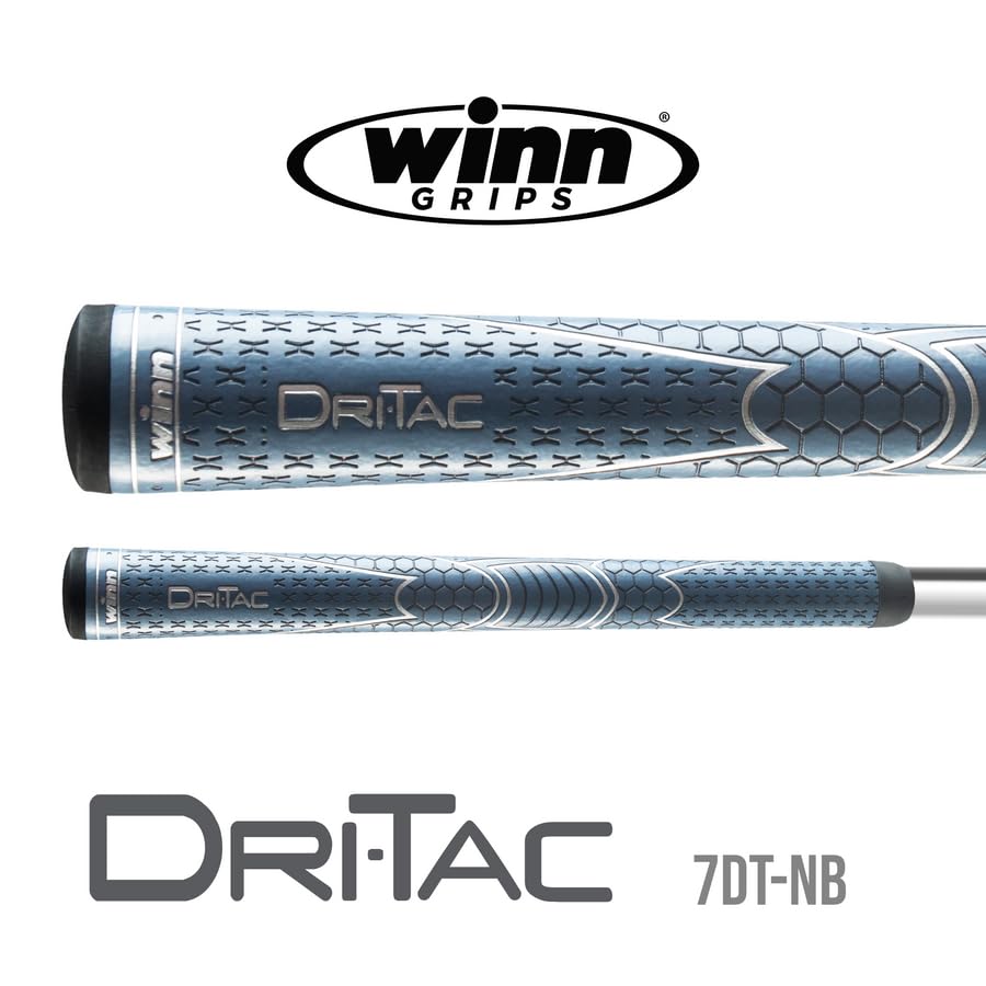 Winn Dri-Tac Midsize (+1/16 Inch) Navy Blue 13 Piece Golf Grip Bundle (