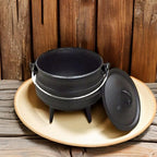 Cuisiland 8.6Qt Pre-Seasoned Cast Iron Potjie Pot