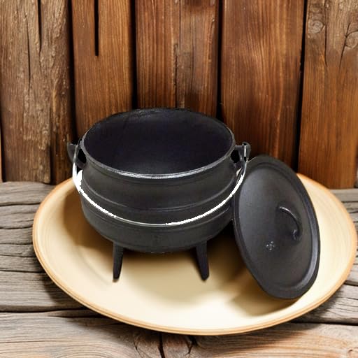 Cuisiland 8.6Qt Pre-Seasoned Cast Iron Potjie Pot