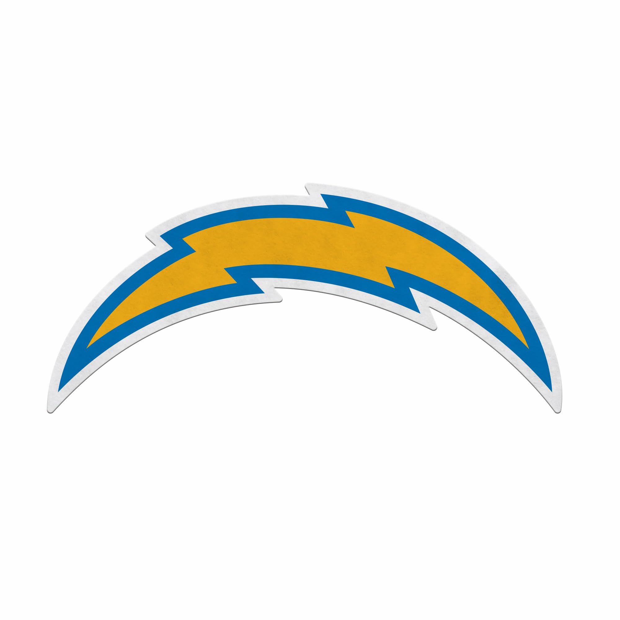 Rico Industries Nfl Football Los Angeles Chargers Primary Shape Cut Pennant - Home And Living Room D  Cor - Soft Felt Ez To Hang