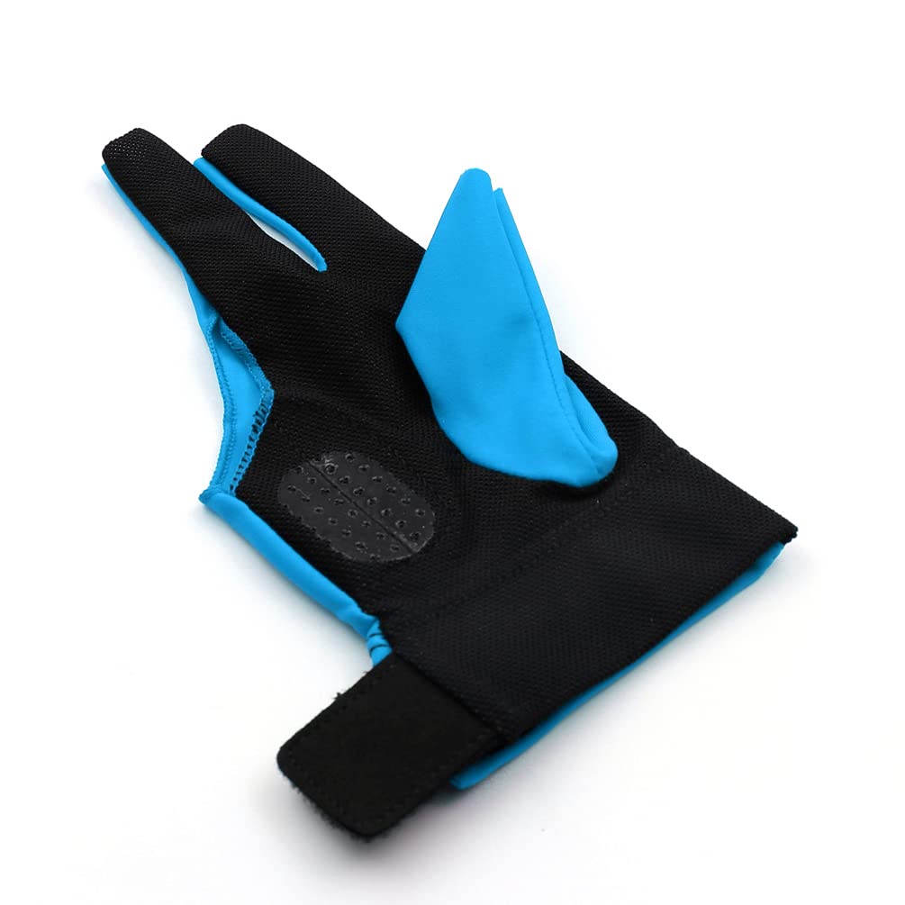 Cuesoul Professional Billiard Gloves Blue-Wear On Right Hand Size Xl