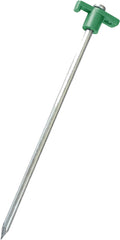 Tent Pegs Stakes T-Top Rubber Top With Heavy Duty Steel Nail Ground Spikes 10'' Long 100-Pack