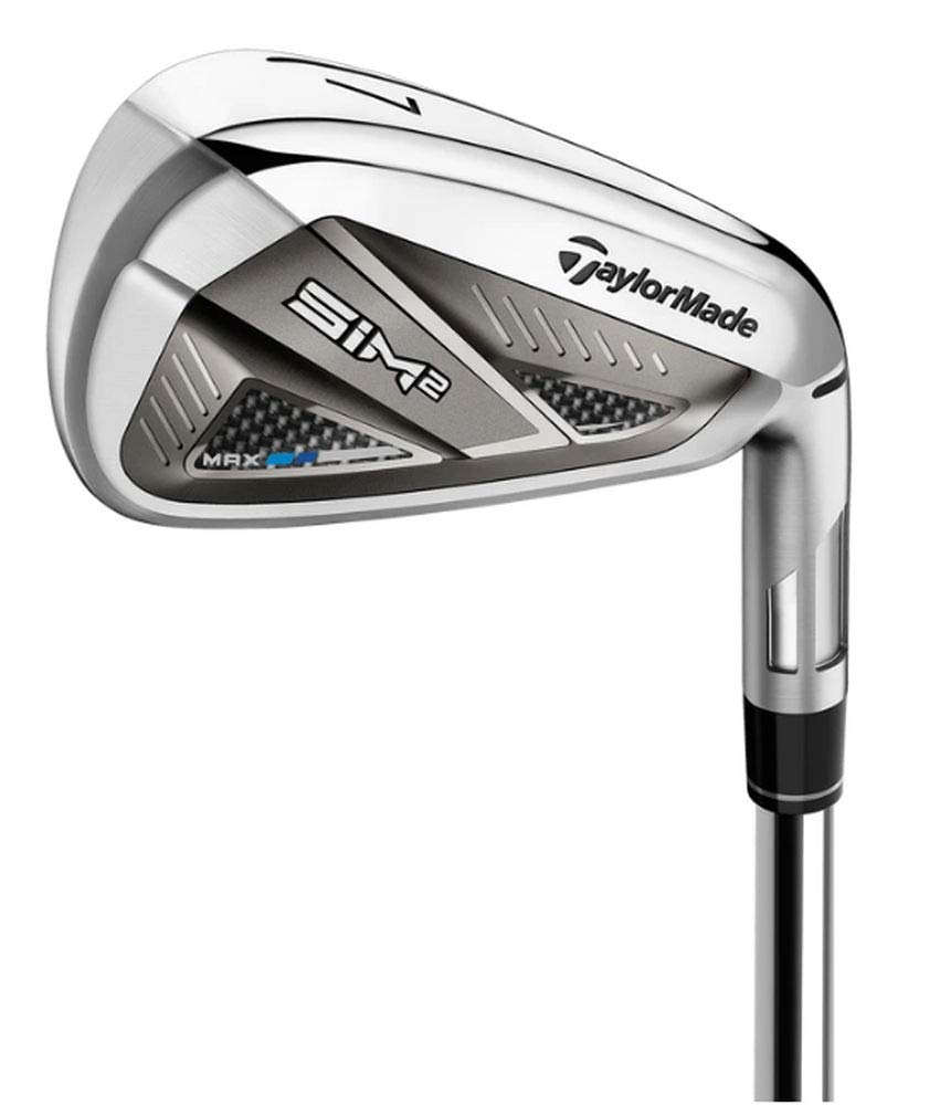 TaylorMade SIM 2 Max Iron Set Mens Right Hand Steel Stiff 4PW, AW