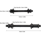 Bike Axle Cysky Quick Release Skewer Front Rear Bicycle Axle Wheel Hub Fit For Road Bike, Mountain Bike, Mtb, Bmx (1 Pair)