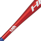 Axe Bat 2023 Hero (-12, 2-1/2'') Usabat Baseball Bat, 1-Piece Alloy, Red/Blue (30'' / 18 Oz.)