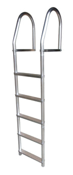 Dock Edge + Eco Weld Free Fixed Dock Ladder, 5 Steps, Aluminum