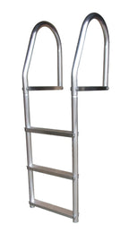 Dock Edge + Eco Weld Free Fixed Dock Ladder, 5 Steps, Aluminum