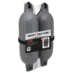 Extreme Max 3006.7444 Boattector Inflatable Fender Value 2-Pack - 4.5'' X 16'', Gray