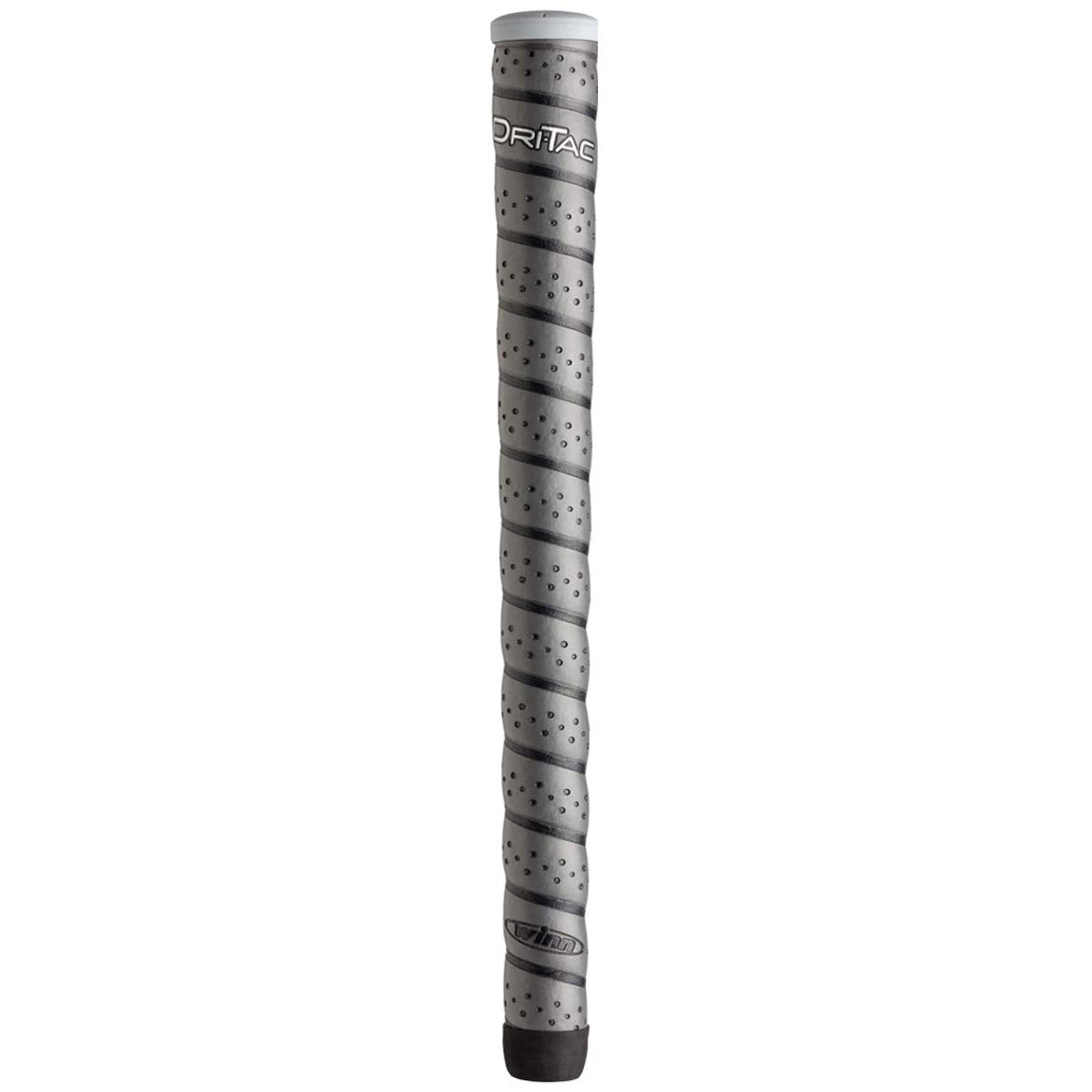 Winn Dri-Tac Wrap Oversize (+1/8'') Dark Gray Golf Grips - 9 Piece Bundle