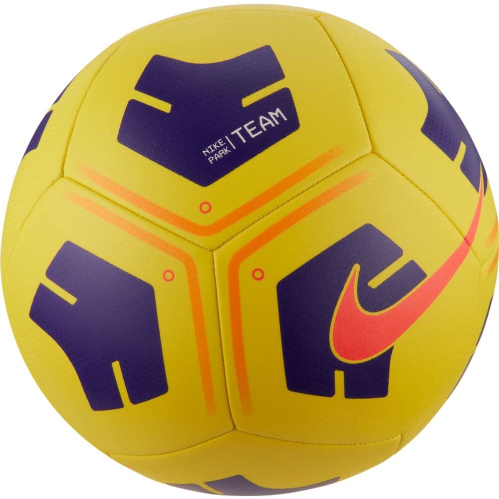 Nike Football Park Team Ball, Yellowpurplebright Crimson, Cu8033-720, 5