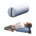 The White Willow Harmonyflow Yoga Round Bolster Cushion For Restorative Yoga & Meditation - Standard Size, Supportive Foam With 