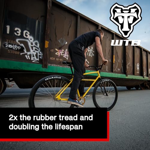 Wtb Thickslick Comp Dna Slick Urban Bike Tire, Double Rubber For Longevity, Commuter Tire With Slick Tread Design, Superior Trac