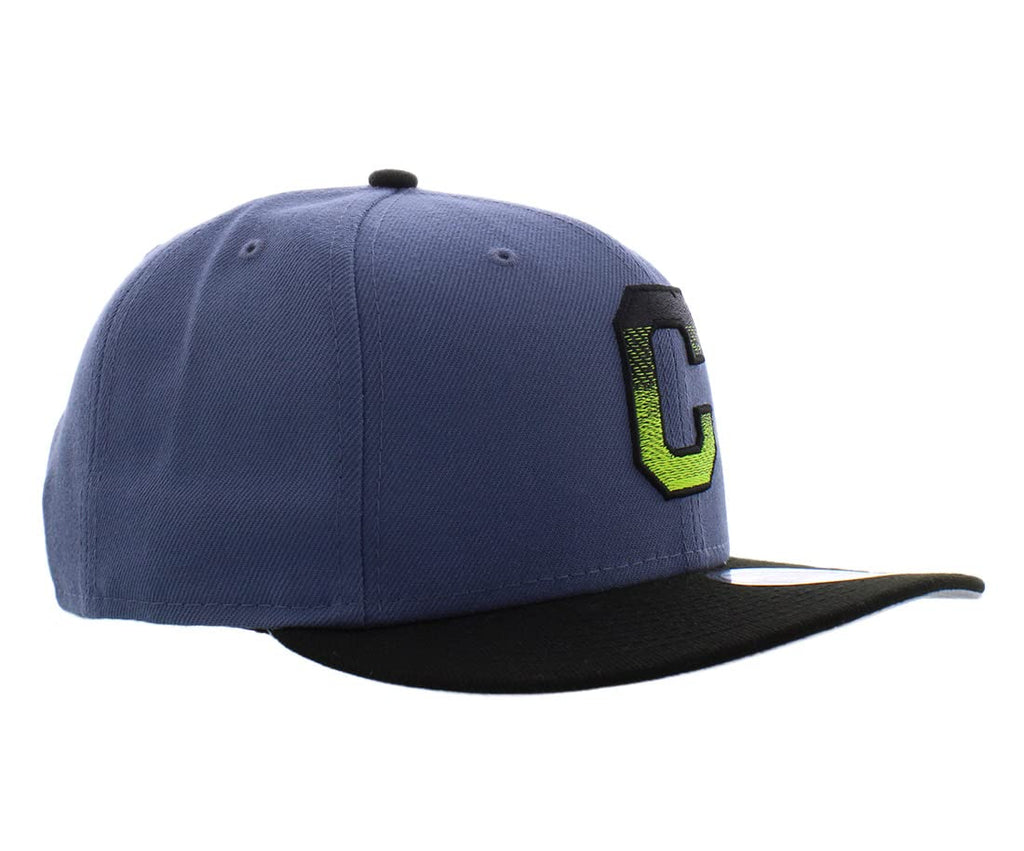 New Era Snapback Cleveland Indians Mens Size OS, Color: Obisidian Cleveland Indians