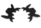 Honbay 2Pcs Black Plastic Moosehead Pool Billiard Cue Bridge Head