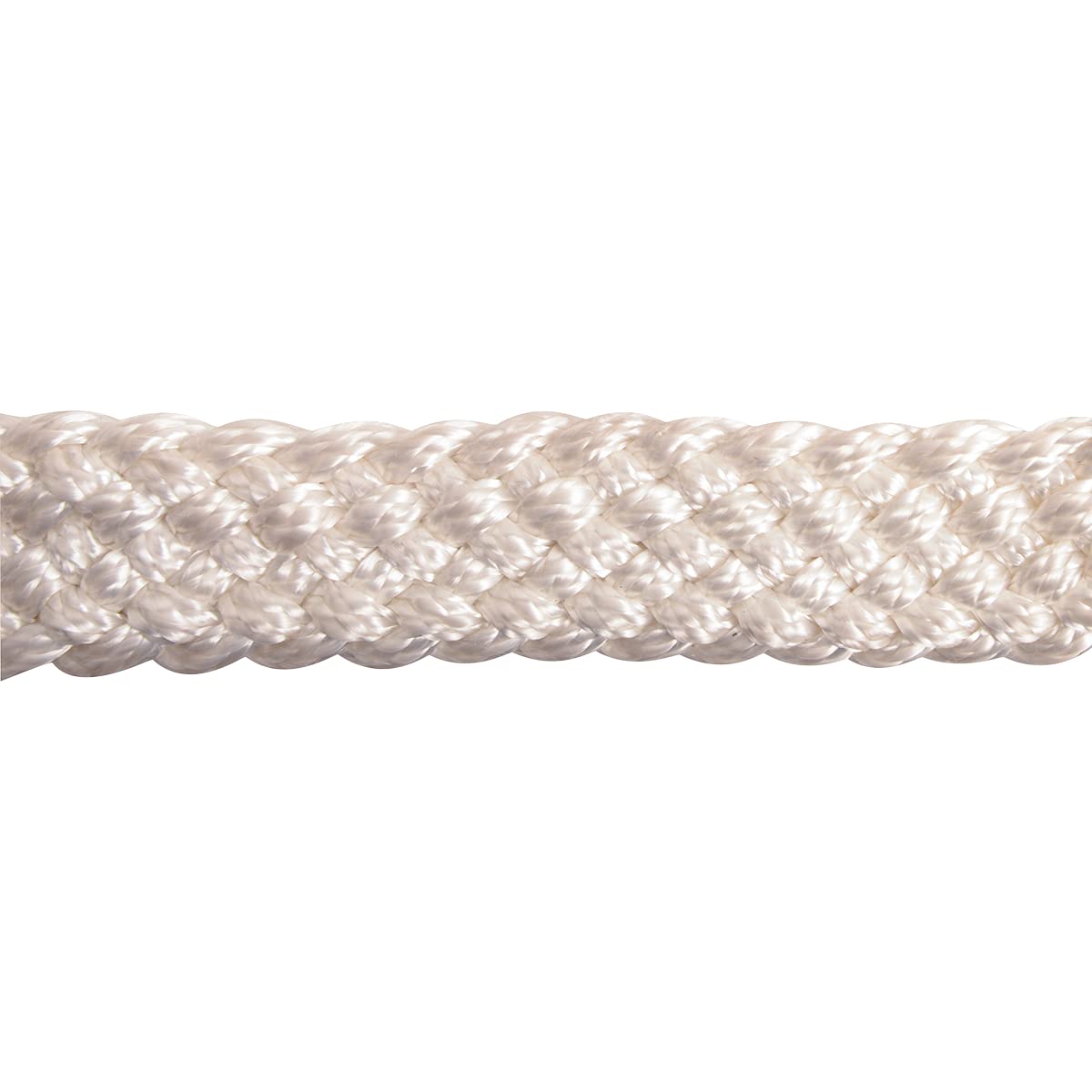 Cashel Flat Braid Halter And Leadrope, White