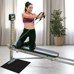 Total Gym Tgblk1 20 X 22 Inch Anti Slip Under Workout Machine Gym Floor Mat For Added Safety And Stability, Black