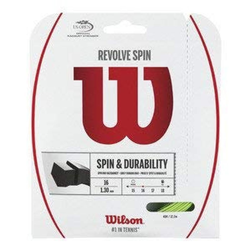 Wilson Revolve Spin 16 Tennis String - Set, Green