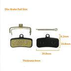 Bodyart 2 Pairs Replacement Mtb Bike Bicycle Disc Brake Pads For Shimano Saint M810M820 Zee 640