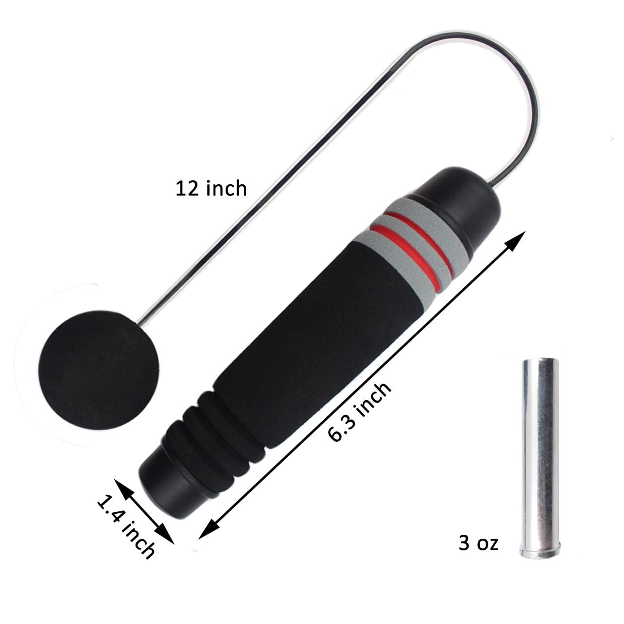 Benvo Weighted Ropeless Jump Rope Cordlee Speed Rope Skipping Rope For Double Unders, Exercise, Wod, Boxing, Mma Beachbody Train