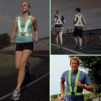 Chiwo Reflective Vest Running Gear 2Pack, High Visibility Adjustable Safety Ves For Night Cycling,Hiking, Jogging,Dog Walking (G