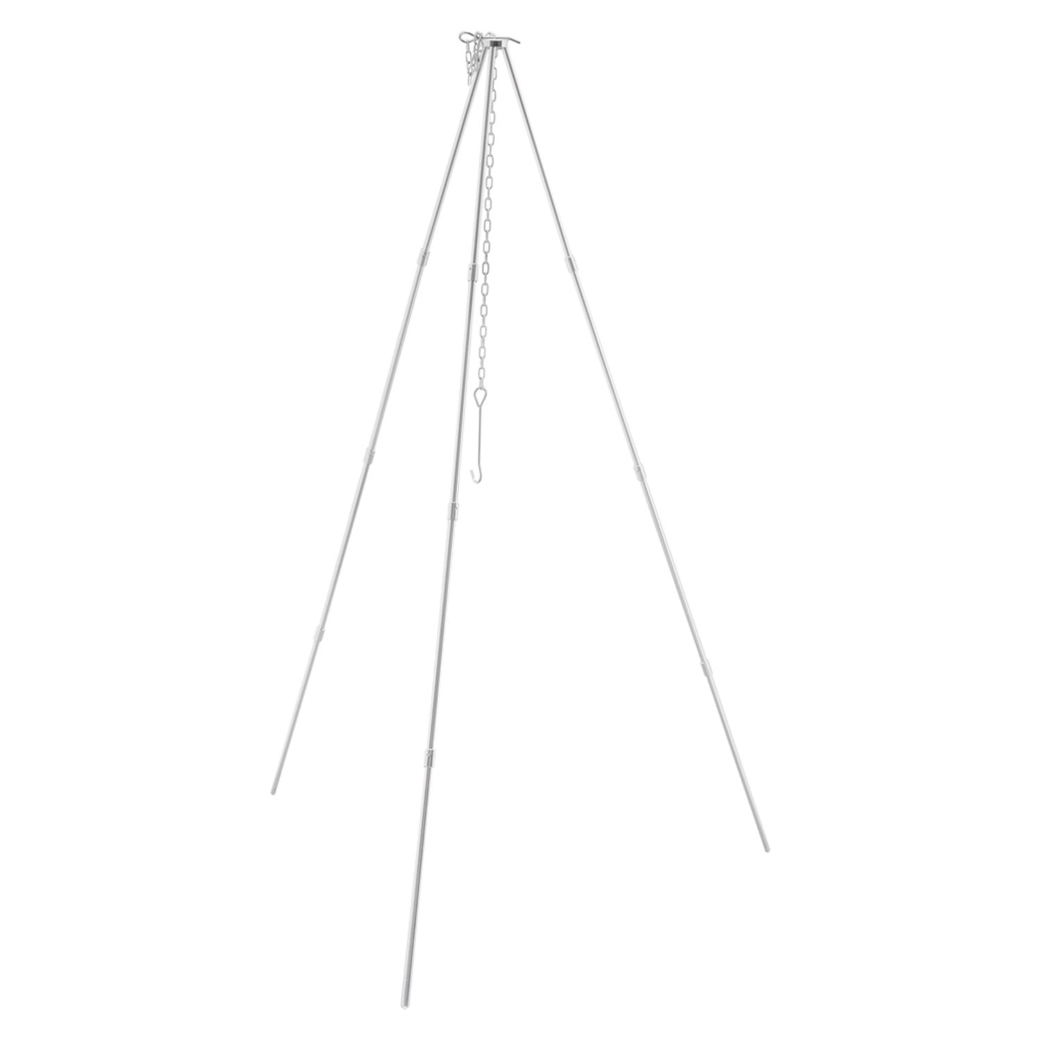 Solo Stove Tripod Camping Accessories Compact Lightweight Aluminum Tripod W/Adjustable Hang Chain, Perfect For Titan And Campfir
