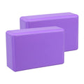 HEAVENGLOW 2X Yoga Blocks Anti Slip Yoga Prop Accessories for Indoor Sports Gym Fitness Purple | Yoga Props | Yoga & Pilates | F