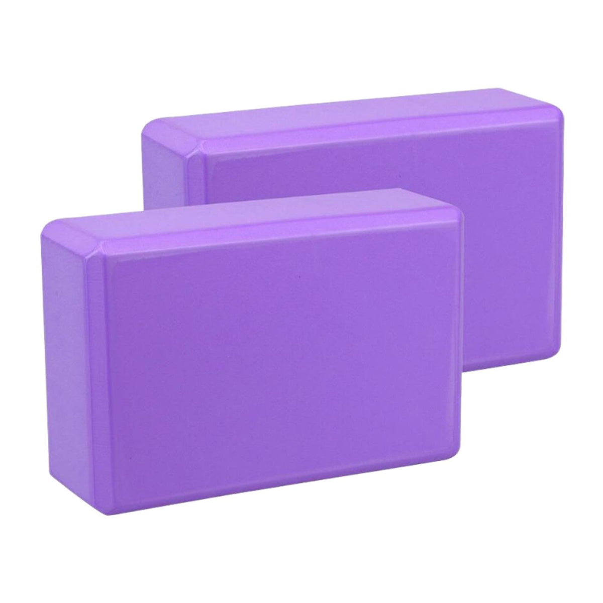 HEAVENGLOW 2X Yoga Blocks Anti Slip Yoga Prop Accessories for Indoor Sports Gym Fitness Purple | Yoga Props | Yoga & Pilates | F