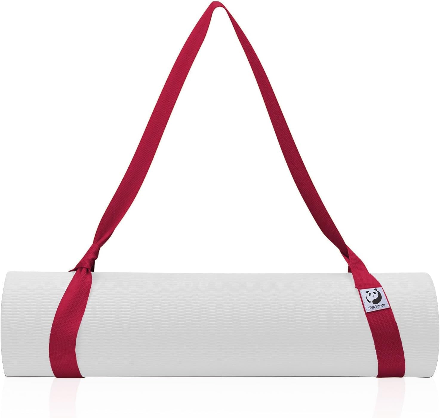 Slim Panda Yoga Mat Straps For Carrying, Adjustable Yoga Mat Carrier, Yoga Mat Sling(Yoga Mat Not Included) (Burgundy)