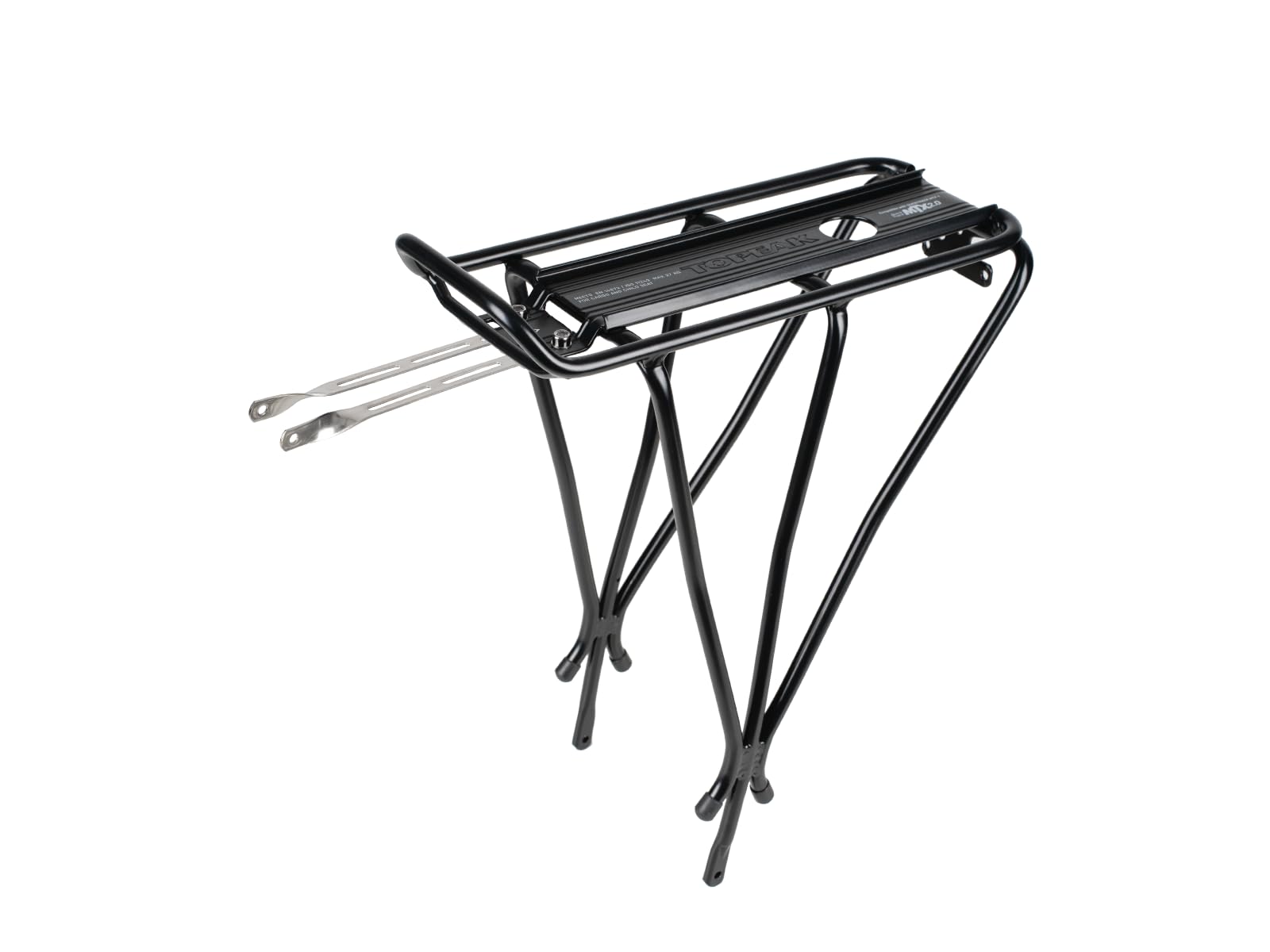 Topeak BabySeat II Rack (Non-Disc) - Aluminum Rear Rack for 26   , 27.5   , 700C Wheels - 60 lb Capacity, MTX QuickTrack Compati