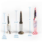 Flex Tee Flexible Usa Stars And Stripes American Flag Camo Plastic Golf Tees - 8 Pack - Assorted Sizes - Patriot Pack